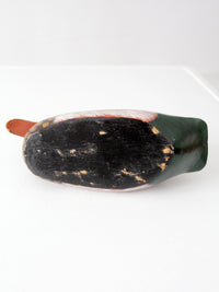 vintage hand painted wood mallard duck decoy