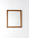 vintage oak beveled mirror