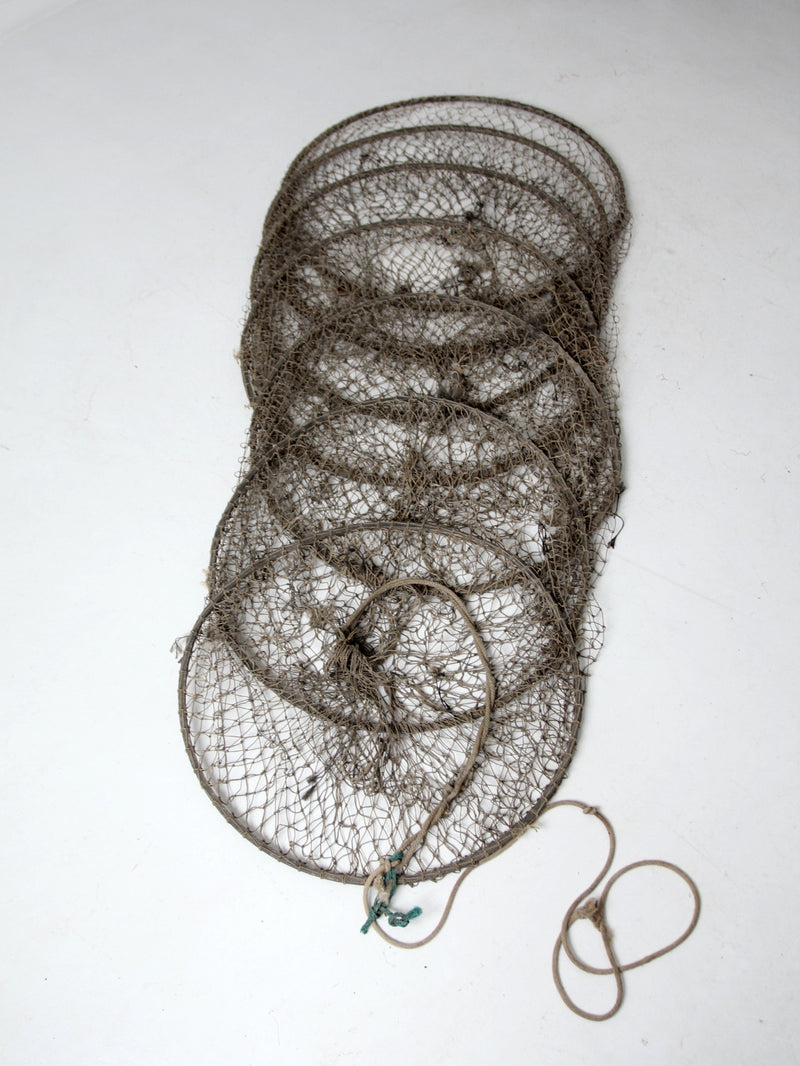 vintage fyke net, XL fishing net