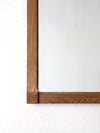 vintage oak beveled mirror