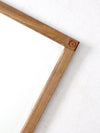 vintage oak beveled mirror
