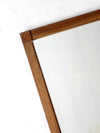 vintage oak beveled mirror