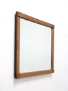 vintage oak beveled mirror