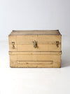 antique wooden steamer trunk