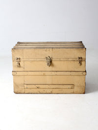 antique wooden steamer trunk