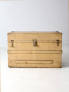 antique wooden steamer trunk