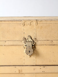 antique wooden steamer trunk