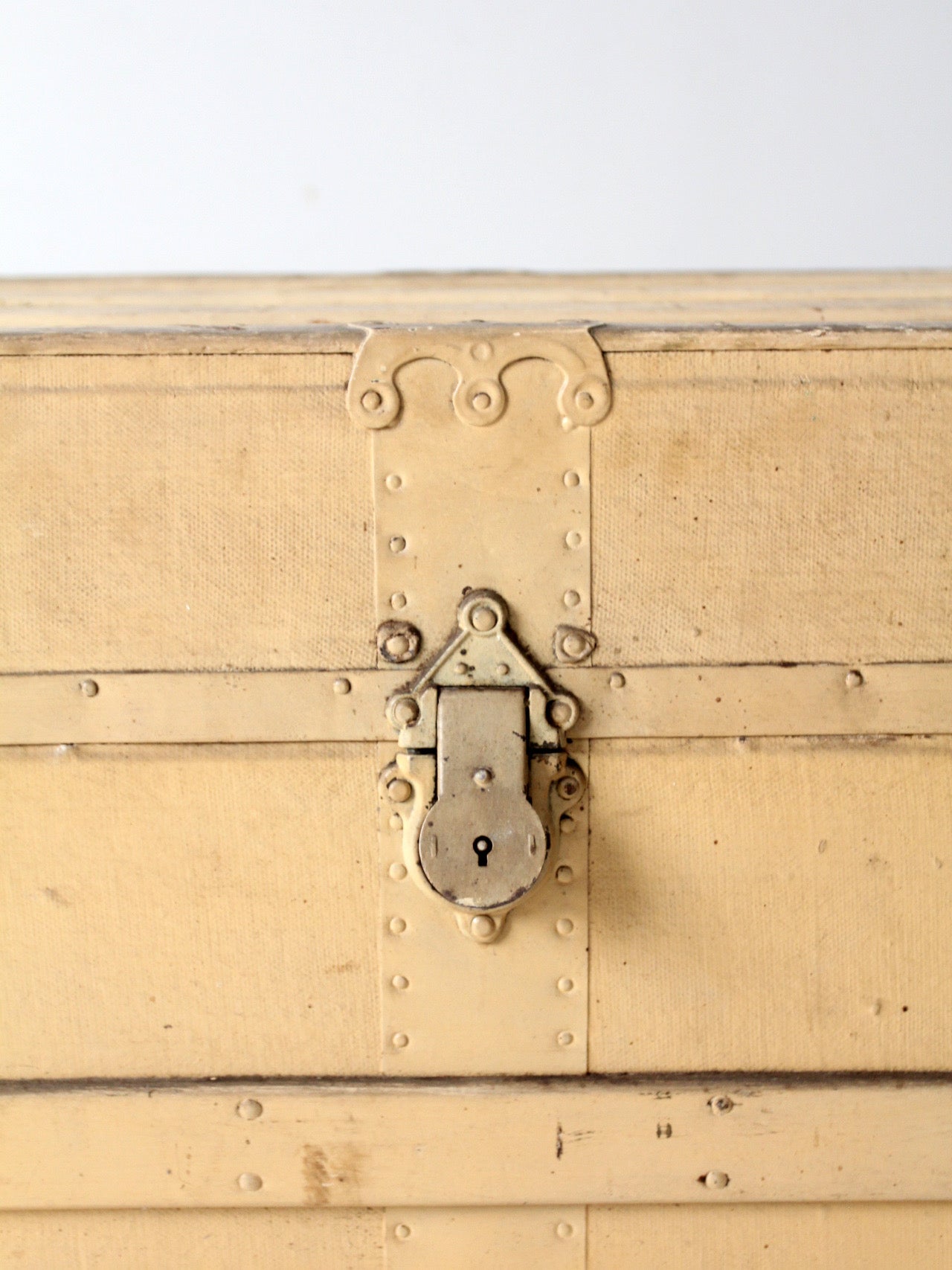 antique wooden steamer trunk