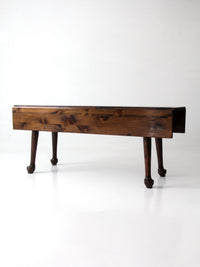 early American style drop leaf dining table
