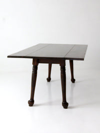 early American style drop leaf dining table