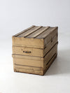 antique wooden steamer trunk