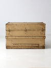 antique wooden steamer trunk