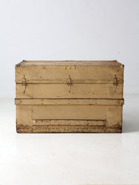 antique wooden steamer trunk