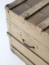 antique wooden steamer trunk