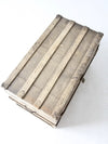 antique wooden steamer trunk