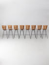 mid century Arthur Umanoff bar stools set of 8