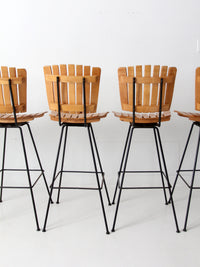 mid century Arthur Umanoff bar stools set of 8