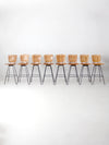 mid century Arthur Umanoff bar stools set of 8