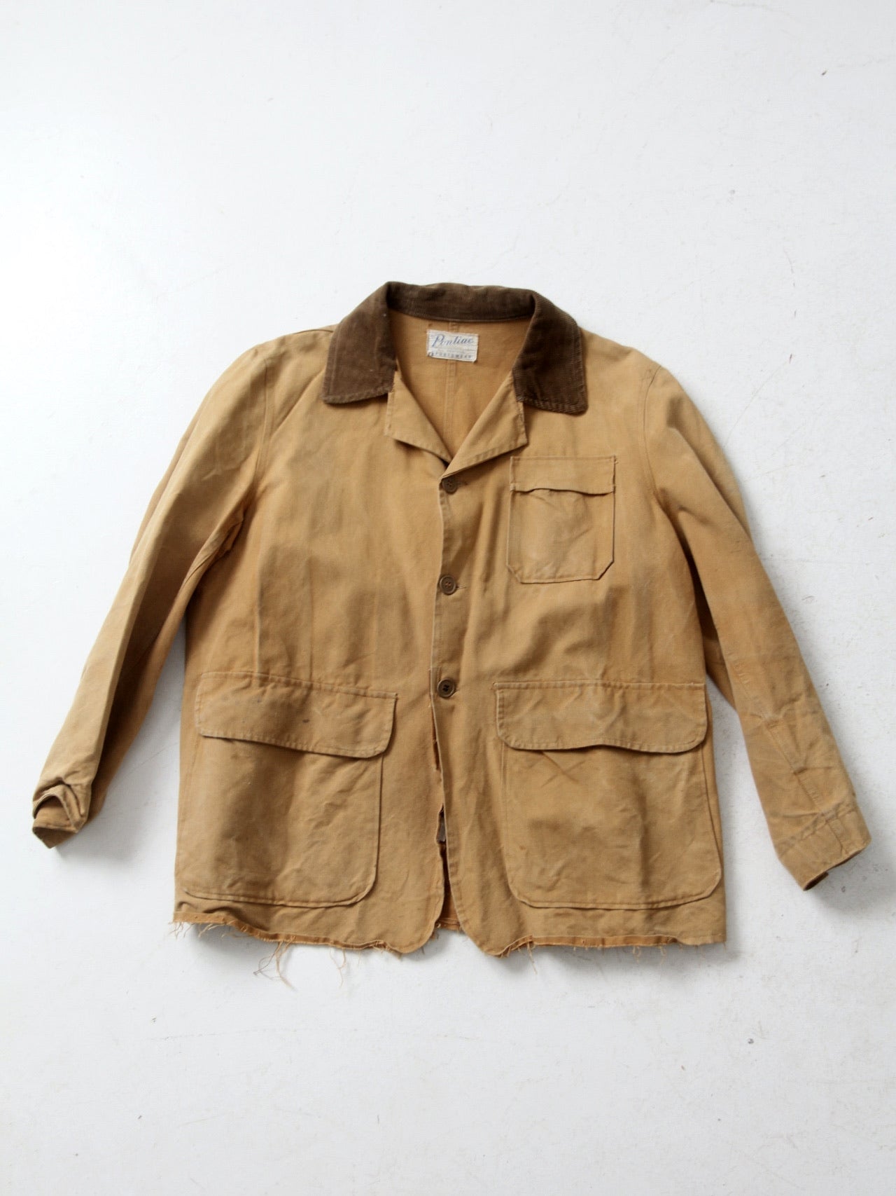 vintage 30s Pontiac Sportswear canvas hunting coat – 86 Vintage
