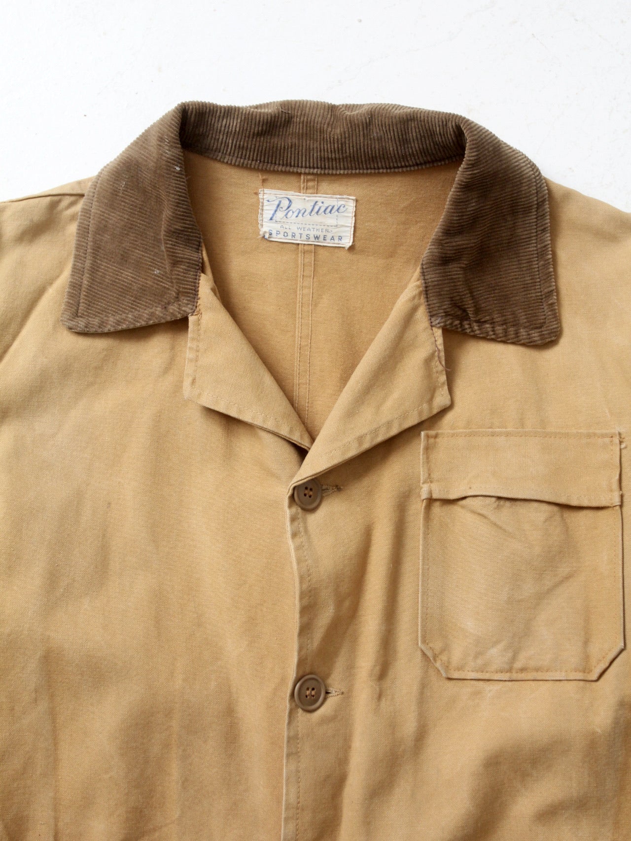 vintage 30s Pontiac Sportswear canvas hunting coat – 86 Vintage
