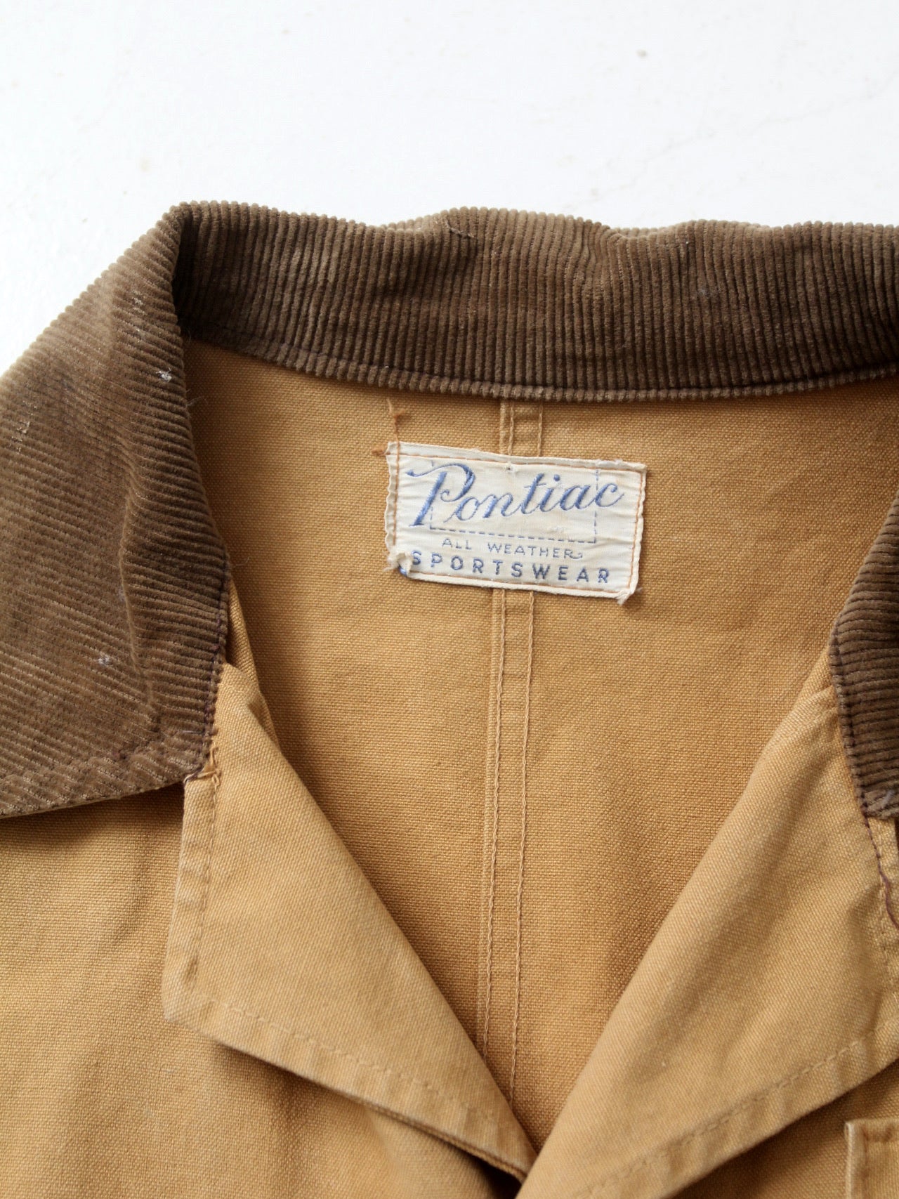 vintage 30s Pontiac Sportswear canvas hunting coat – 86 Vintage