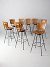 mid century Arthur Umanoff bar stools set of 8