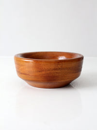 vintage mid-century turned wood bowl