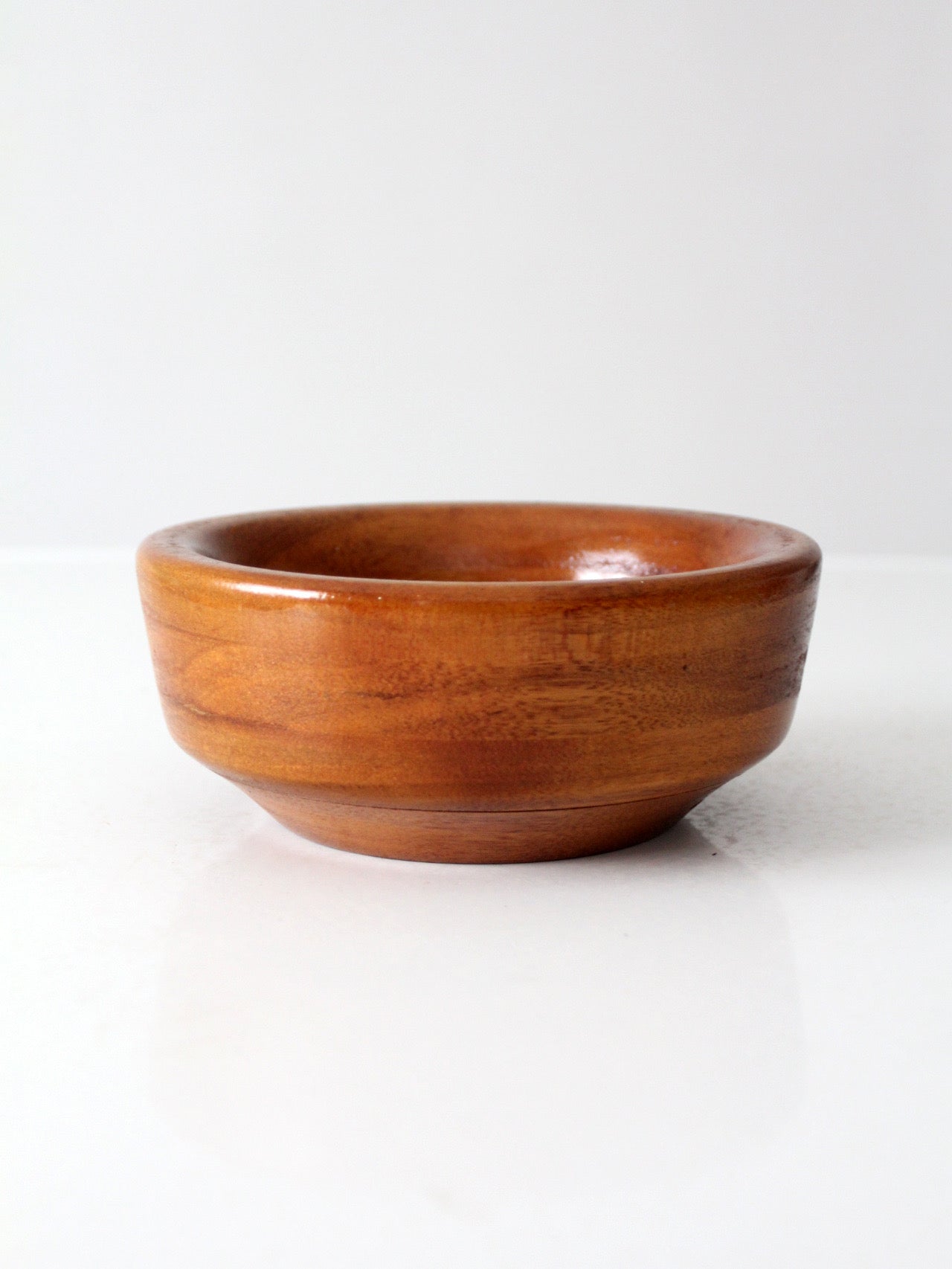 vintage mid-century turned wood bowl