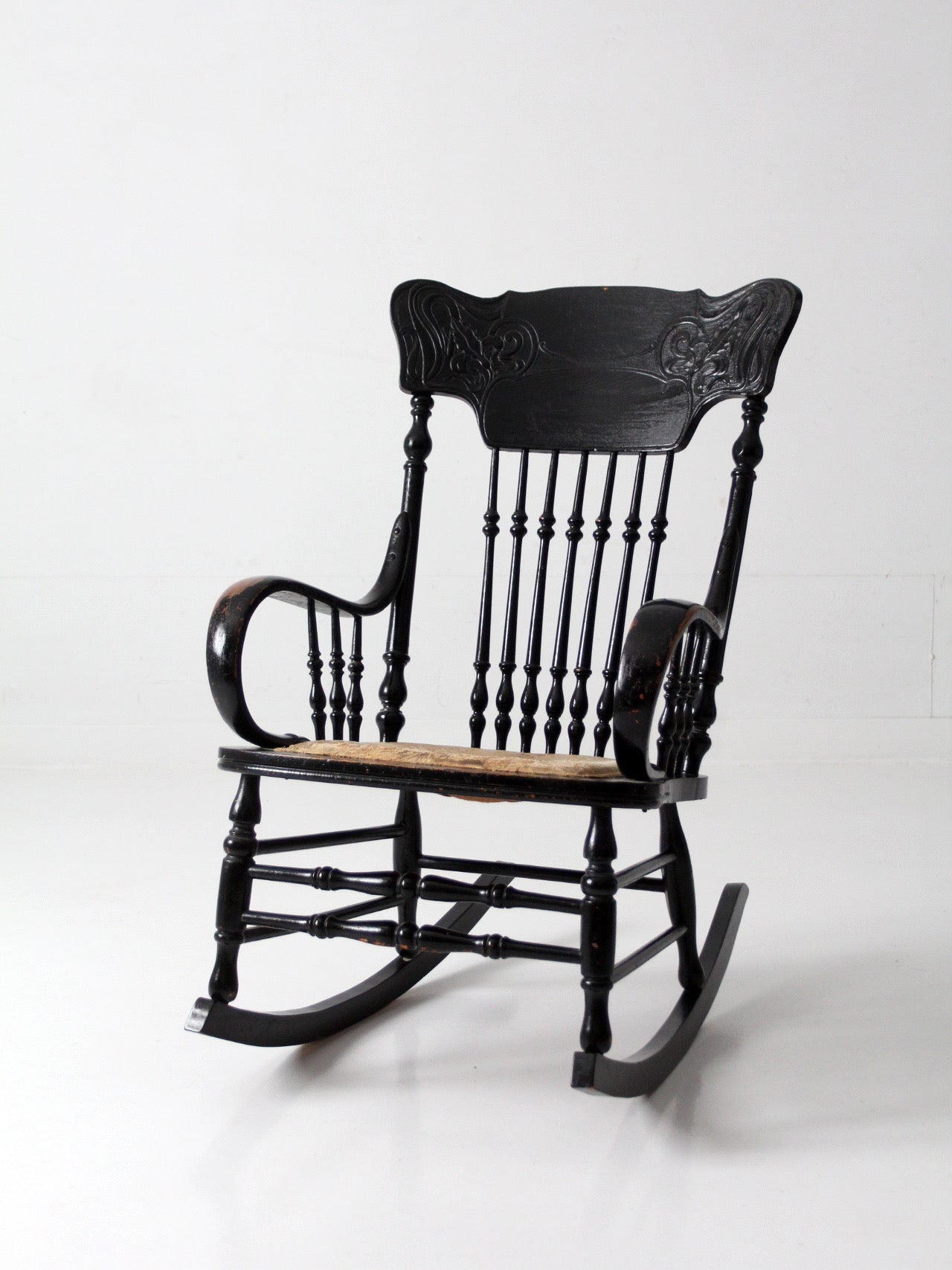 antique Art Nouveau rocking chair