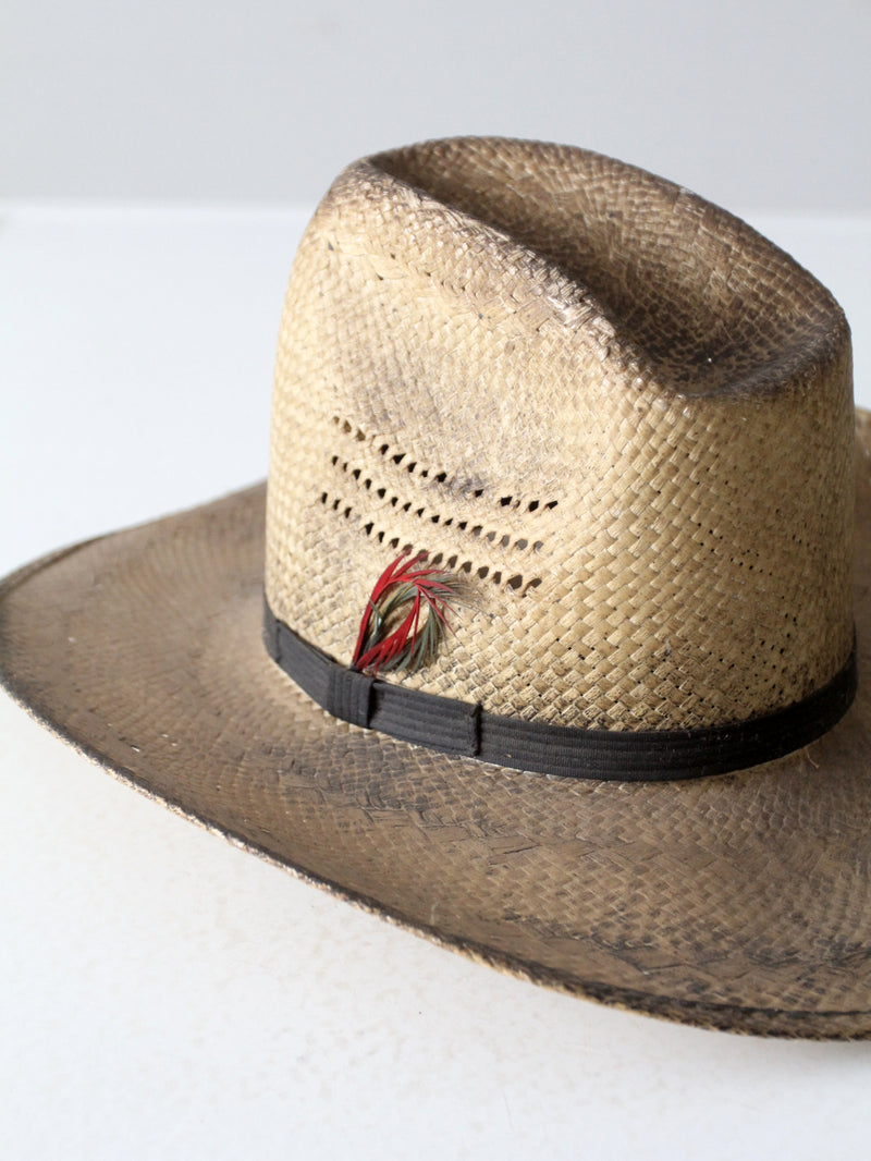 vintage Bailey woven cowboy hat