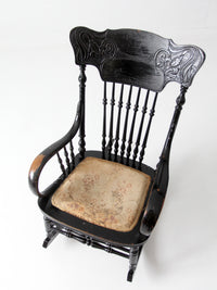 antique Art Nouveau rocking chair