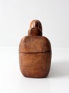 vintage hand-carved teak duck box
