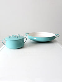 mid-century Dansk Kobenstyle pans pair