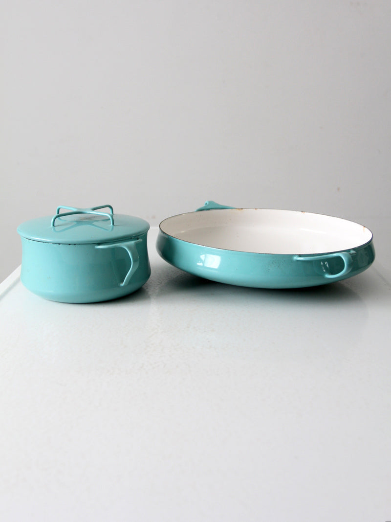 mid-century Dansk Kobenstyle pans pair