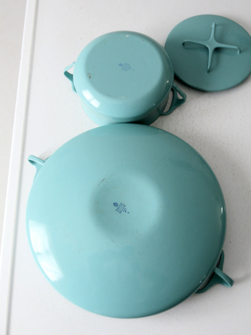 mid-century Dansk Kobenstyle pans pair