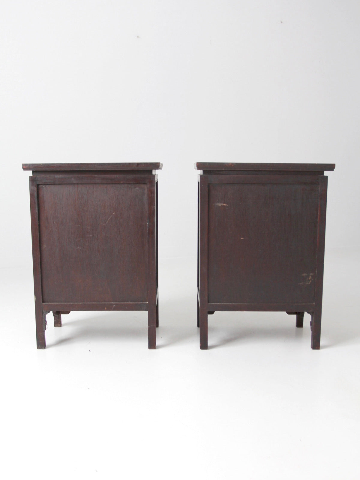 pair of mid-century Chinese Ming Revival cabinets | nightstands