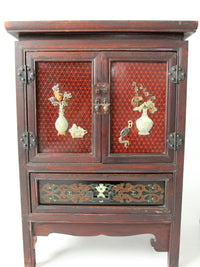pair of mid-century Chinese Ming Revival cabinets | nightstands
