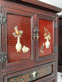 pair of mid-century Chinese Ming Revival cabinets | nightstands