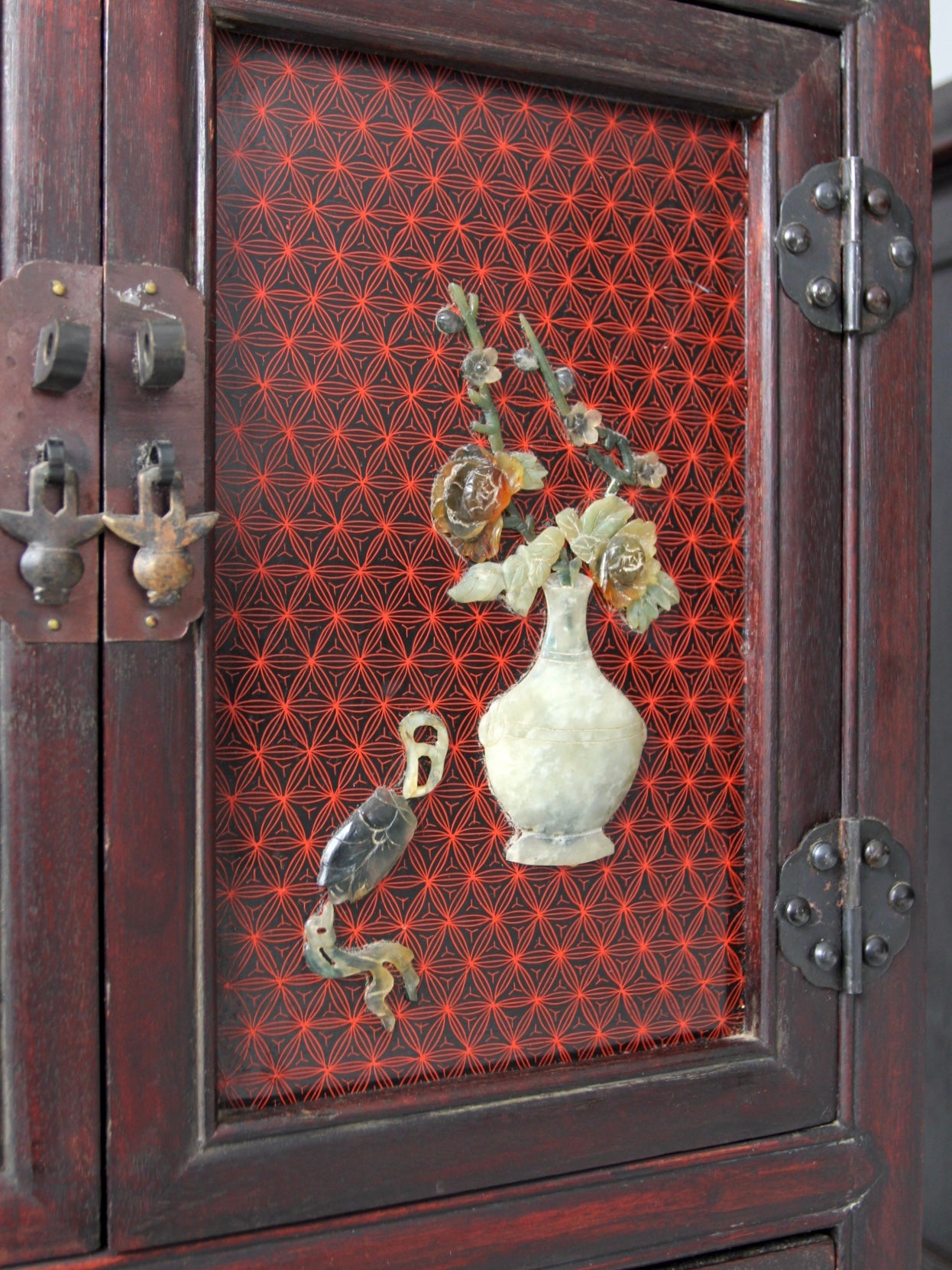 pair of mid-century Chinese Ming Revival cabinets | nightstands