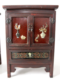 pair of mid-century Chinese Ming Revival cabinets | nightstands