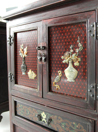 pair of mid-century Chinese Ming Revival cabinets | nightstands
