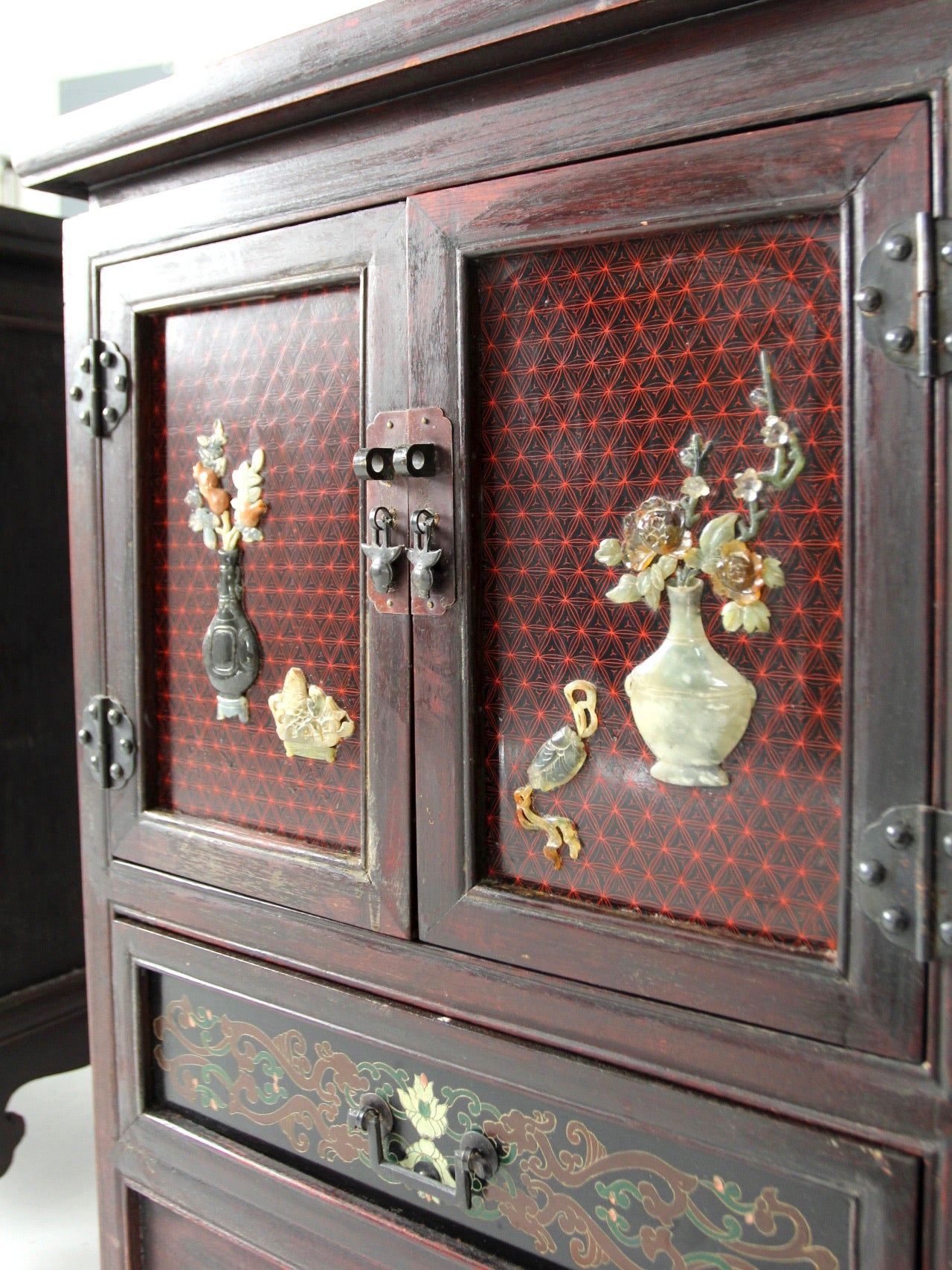 pair of mid-century Chinese Ming Revival cabinets | nightstands