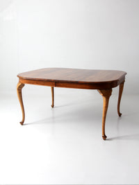 antique Queen Anne revival extension dining table