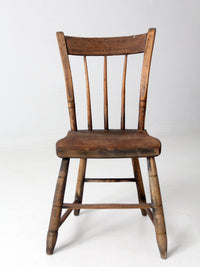 antique plank seat farmhouse chair