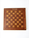 antique wood chessboard