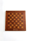 antique wood chessboard