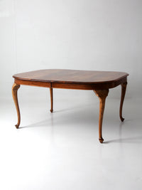 antique Queen Anne revival extension dining table