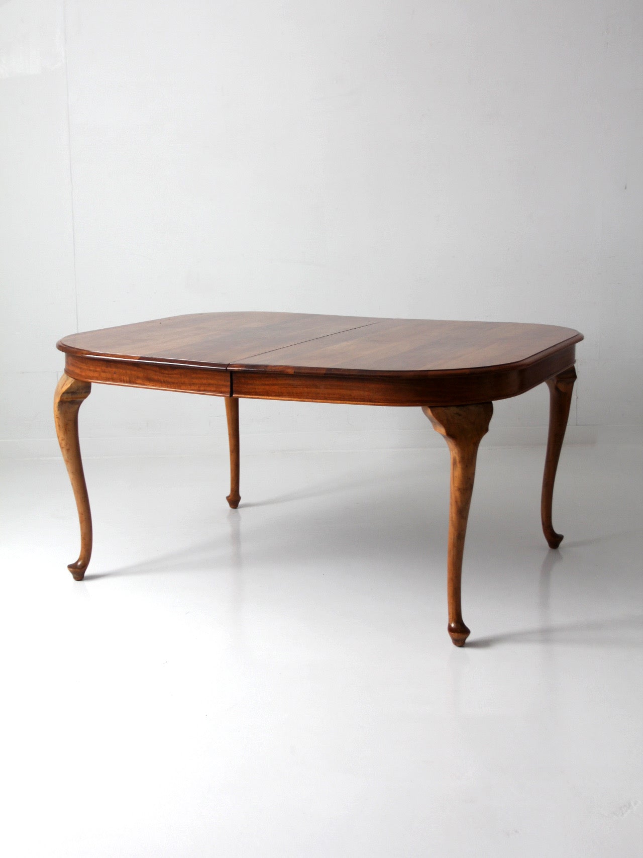 antique Queen Anne revival extension dining table