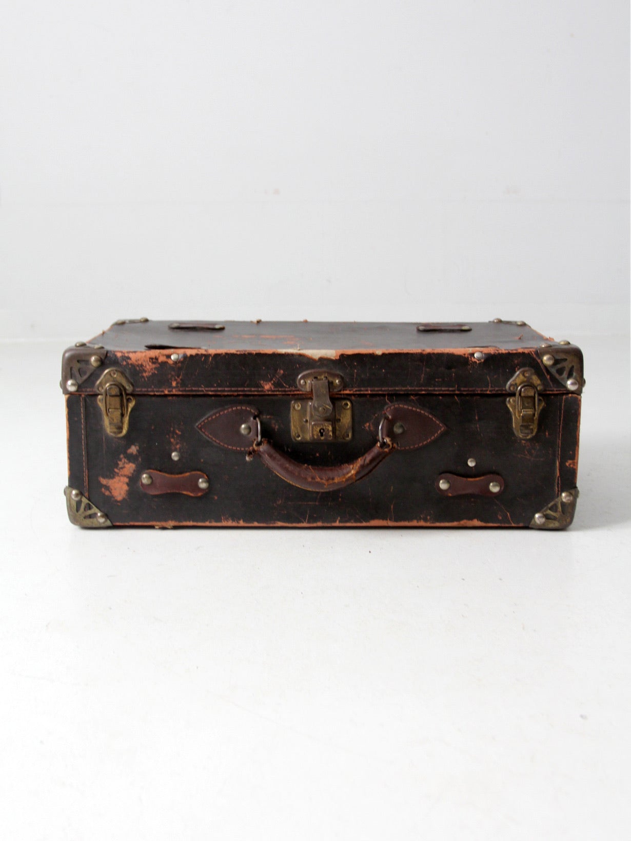 vintage brown cardboard suitcase