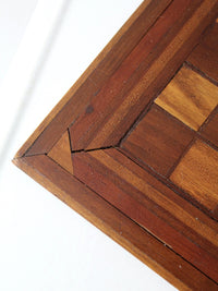 antique wood chessboard